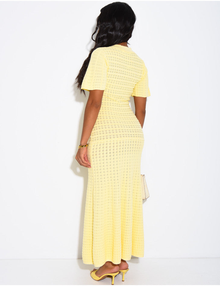 Beatrice Sequin Knit Maxi Dress