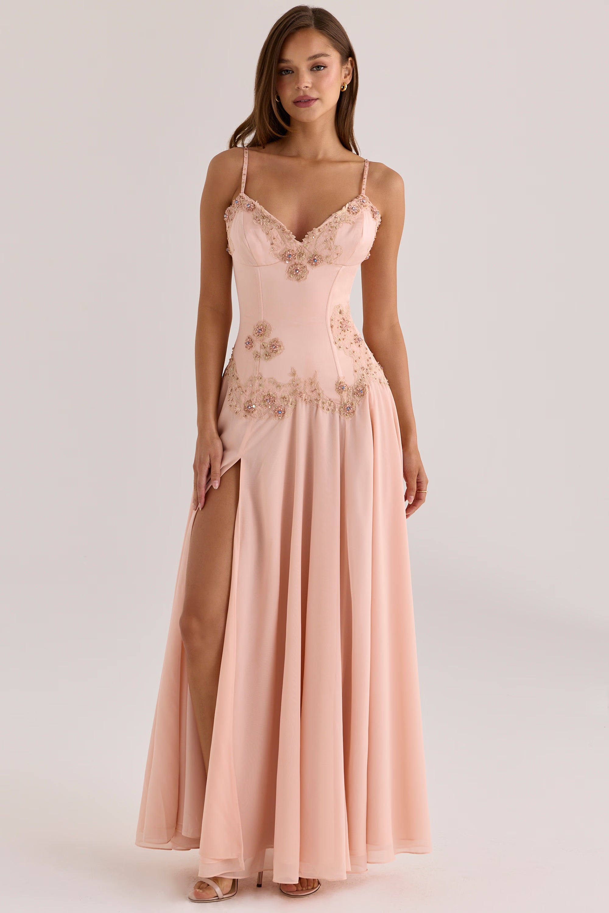Saloma | Blush Maxi Dress